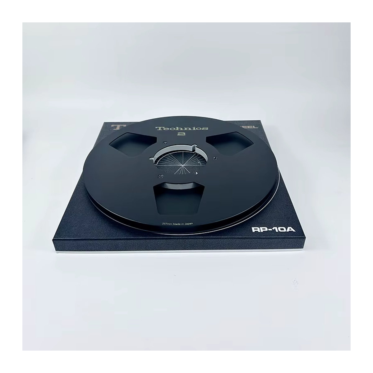 Technics RP-10A Leere Spule in Schwarz aus Metall für Spulen-zu-Rollen-Recorder - Bild 5