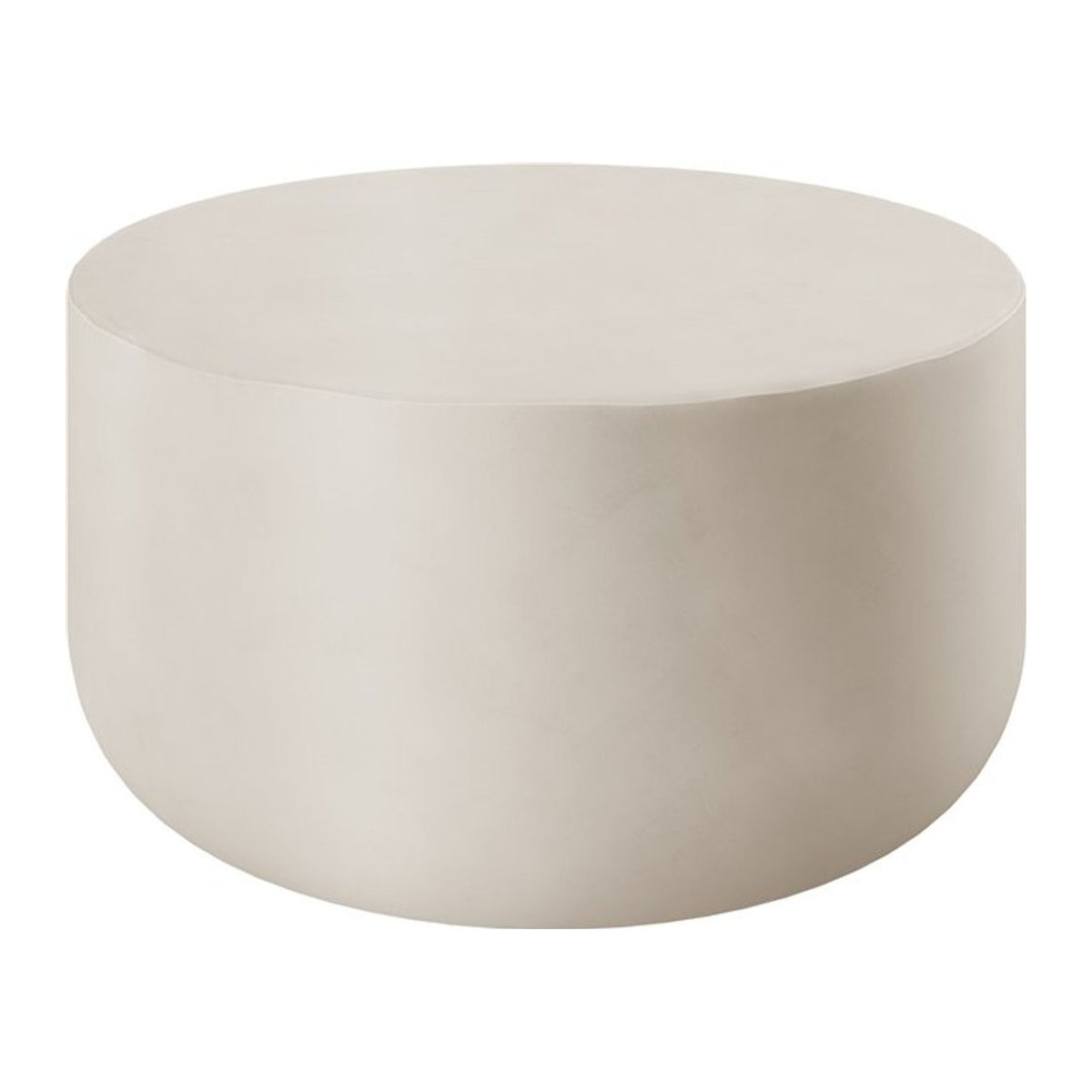 tectake® Runder Couchtisch in minimalistischem Design, wetterfest, Durchmesser: 80 cm, Höhe: 39,5 cm - Bild 1