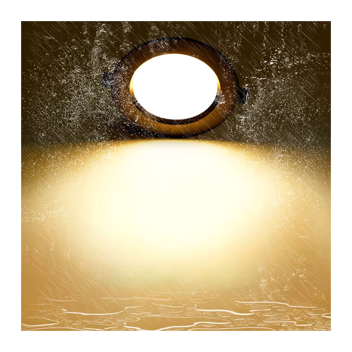Teetealy LED Einbaustrahler aus Aluminium in Schwarz, wasserdichte IP65 Deckenleuchte mit 18 W - Bild 4