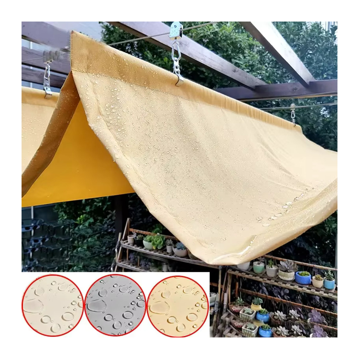 Teleskopische regensichere Markise als Sonnenschutz und Segel für Terrasse, Pergola oder Schwimmbad - Bild 4