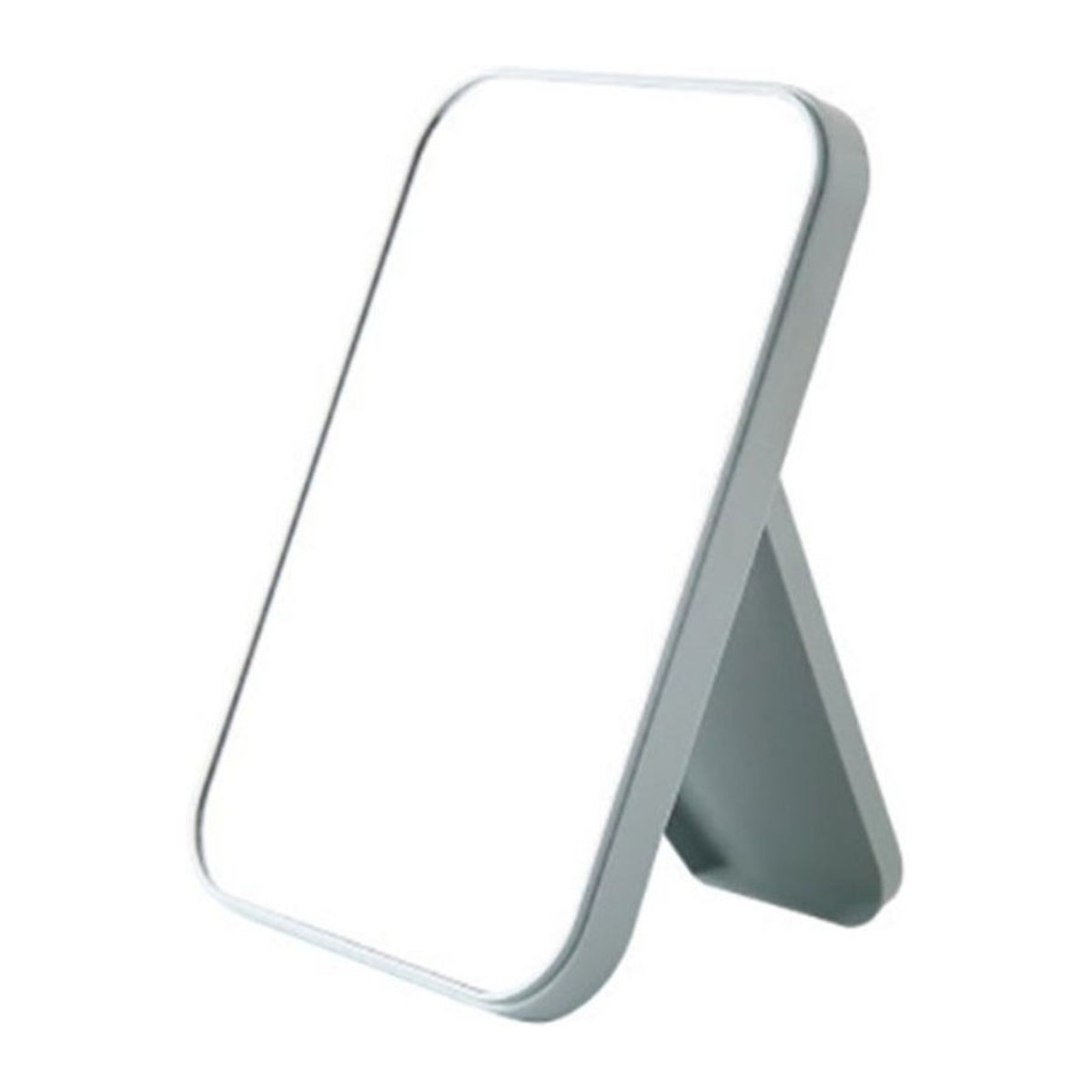 Tengbaba Quadratischer Kosmetikspiegel Blau, Faltbarer Desktop-Schminkspiegel aus Kunststoff und Glas - Bild 1