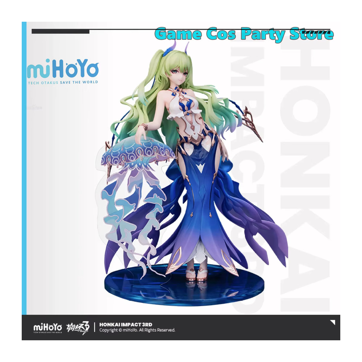 TENNYALEN Honkai Impact 3rd Mobius Daughter of Corals Ver. 1/8 Anime Figur Mehrfarbig - Bild 3