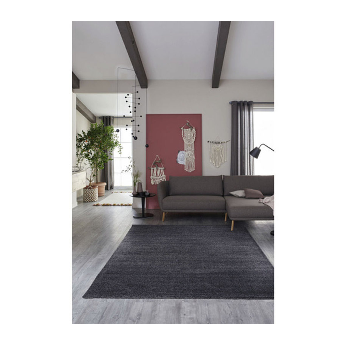 Teppich Pure aus der SCHÖNER WOHNEN KOLLEKTION in Grau, B/L: 67 x 130 cm - Bild 3