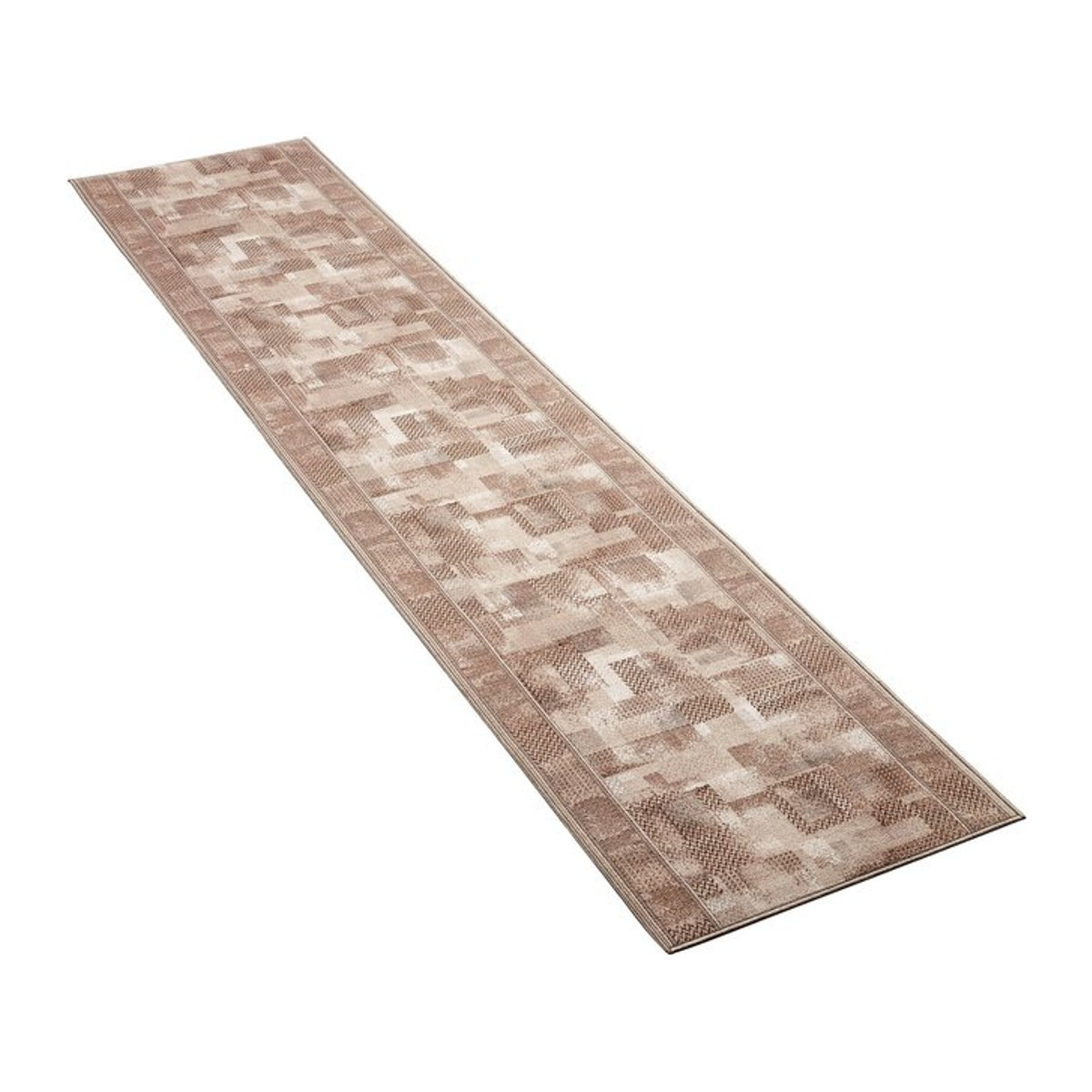 Teppich Tetris in Beige und Braun - Bild 1