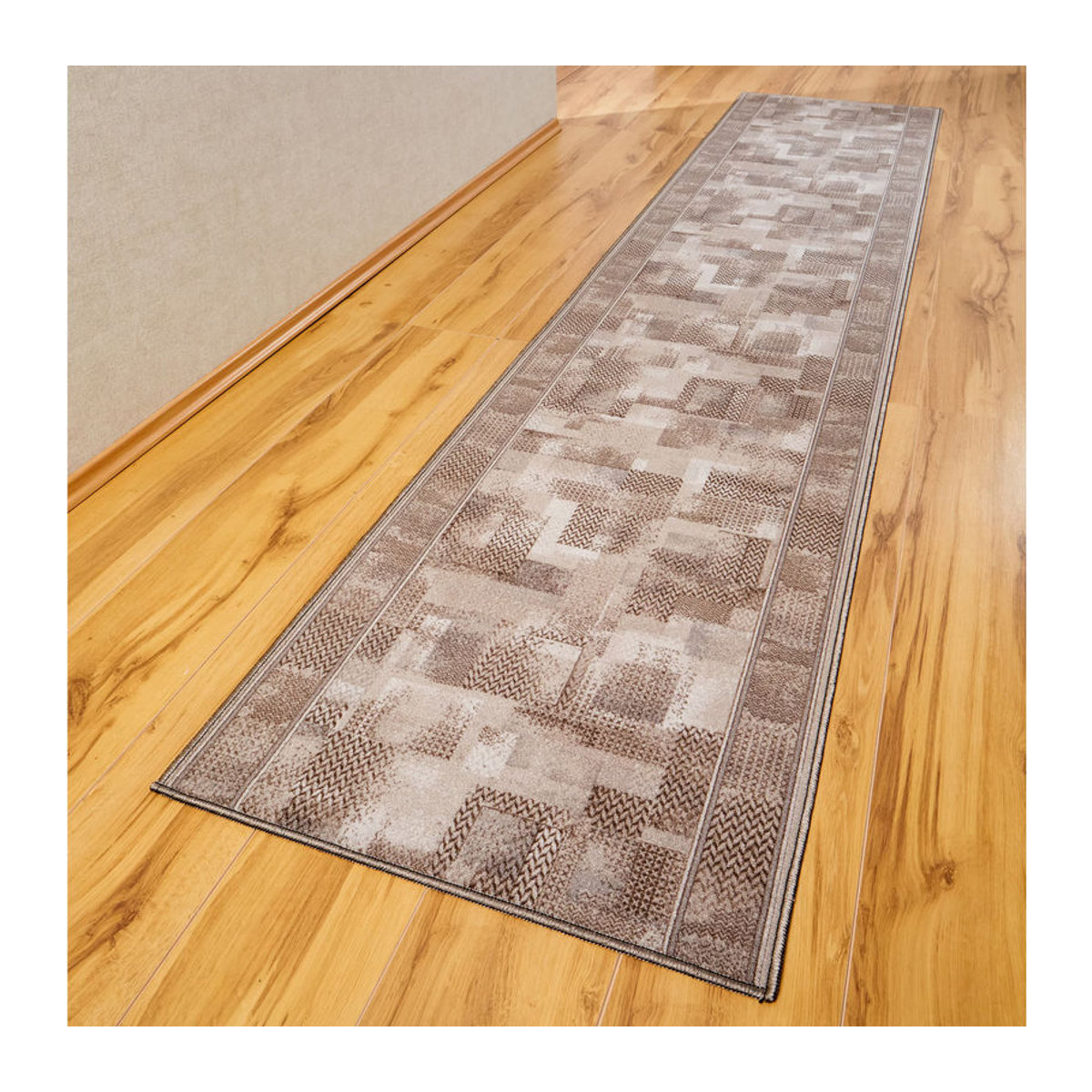 Teppich Tetris in Beige und Braun - Bild 2