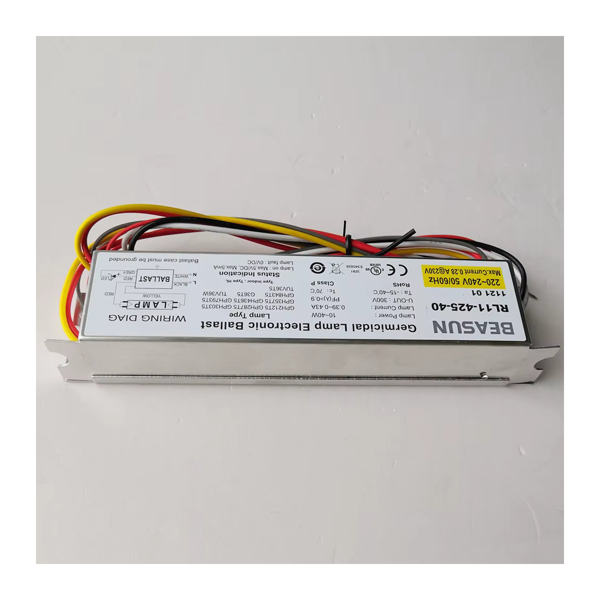 Tepro Beasun RL11-425-40 Entkeimungslampe mit elektronischem Vorschaltgerät für T5 UV Lampen IP64 10-40W - Bild 6