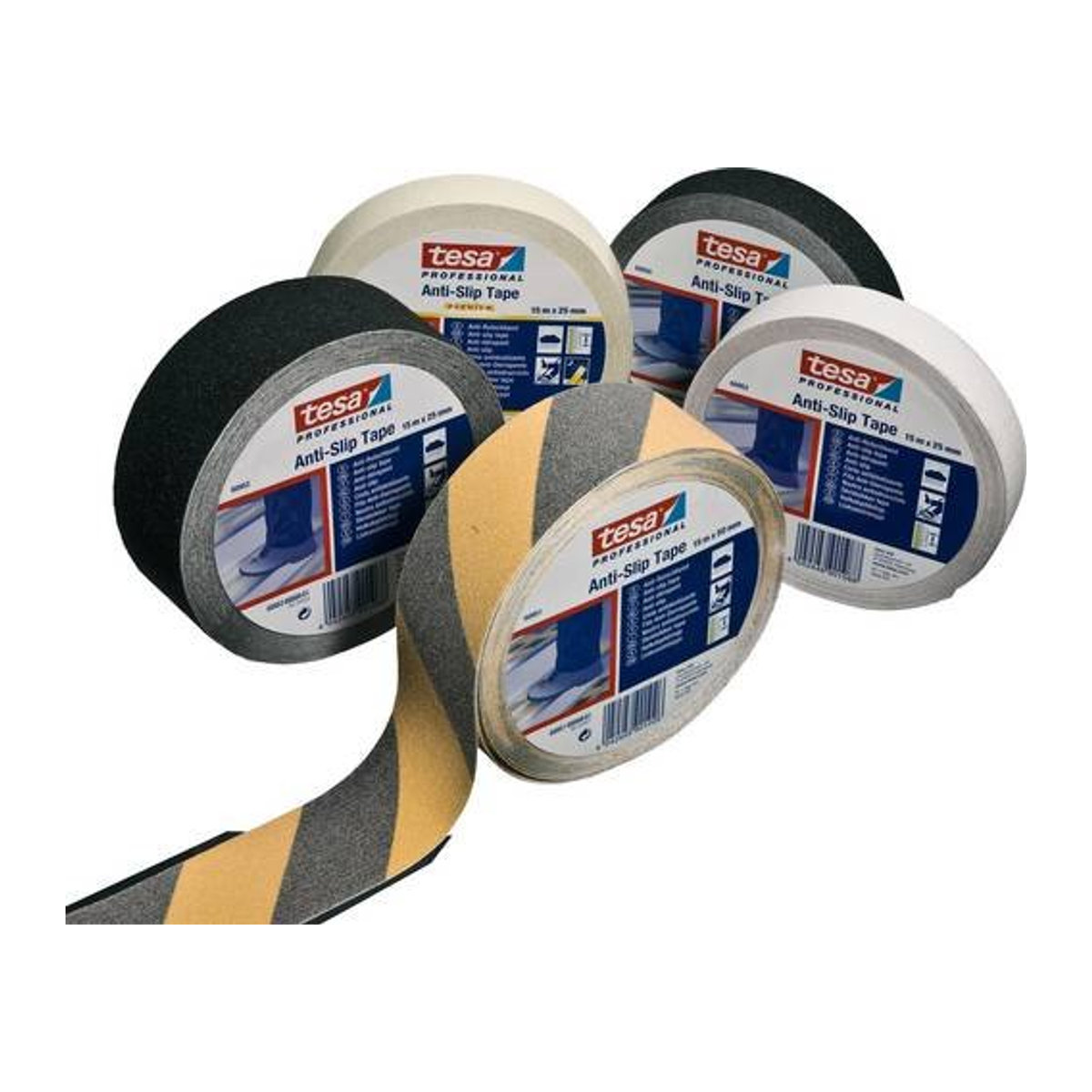 tesa Professional Anti-Rutschband Schwarz, Länge: 15 m, Breite: 2,5 cm - Bild 1