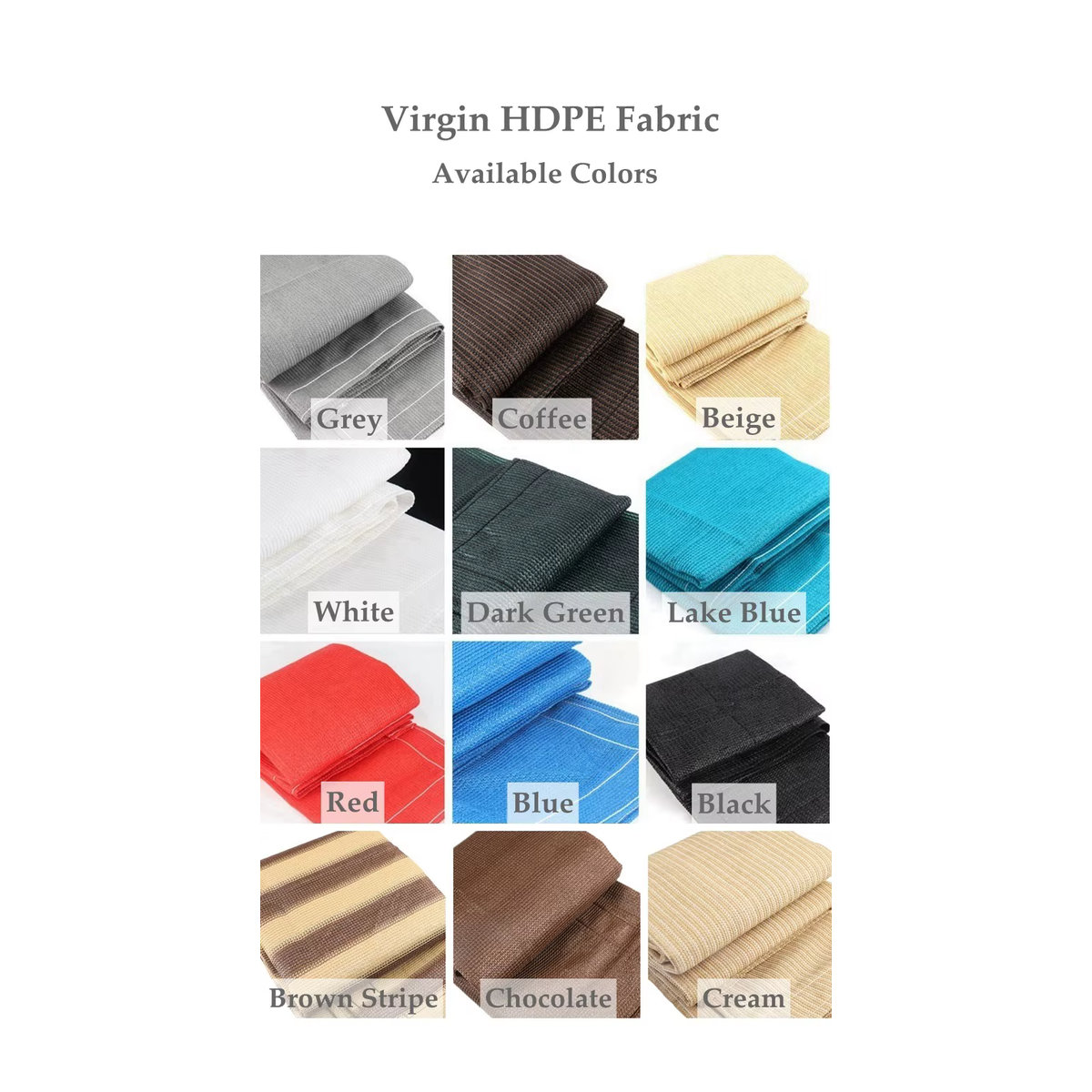 Tewango Sonnenschutz Netz aus HDPE Mesh in Grau, 200GSM UV-beständig für Balkon, Zaun, Pavillon und Pergola - Bild 3