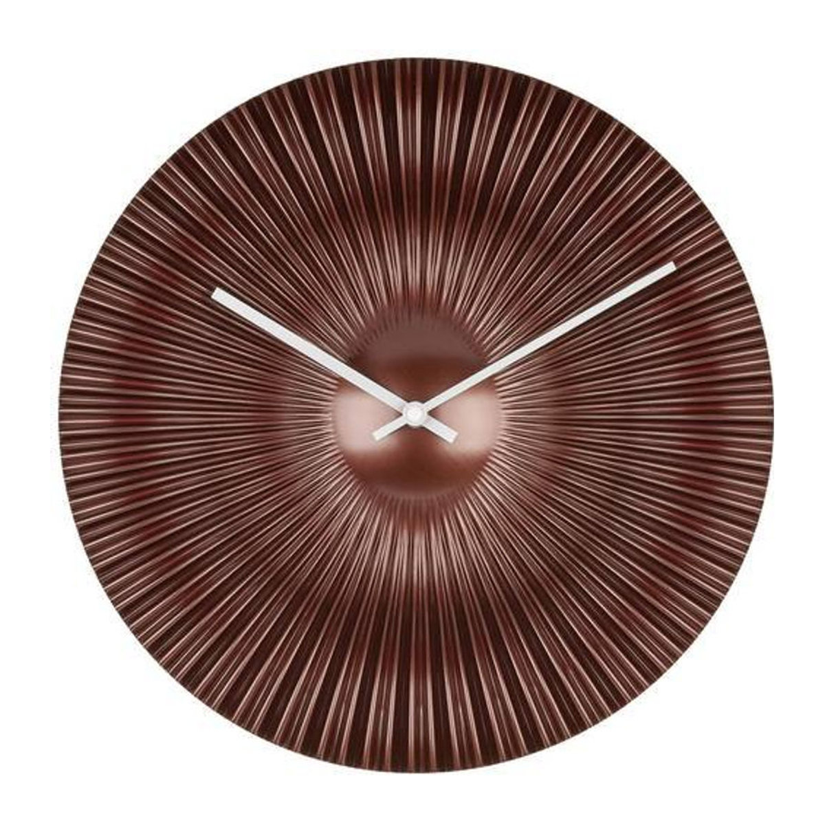 TFA Dostmann Funk Wanduhr Analog Rund in Kupfer/Braun aus Metall - Bild 1