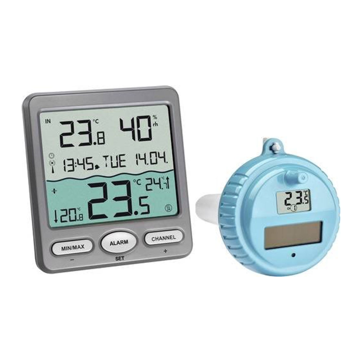 TFA Dostmann VENICE Funk-Pool-Thermometer in Anthrazit - Bild 1