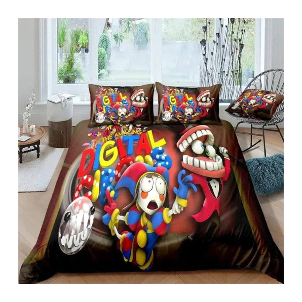 THE AMAZING DIGITAL CIRCUS Cartoon-Bettwäscheset von Binchi Outdoor Product, mehrfarbig, B/H: 140 x 210 cm - Bild 1