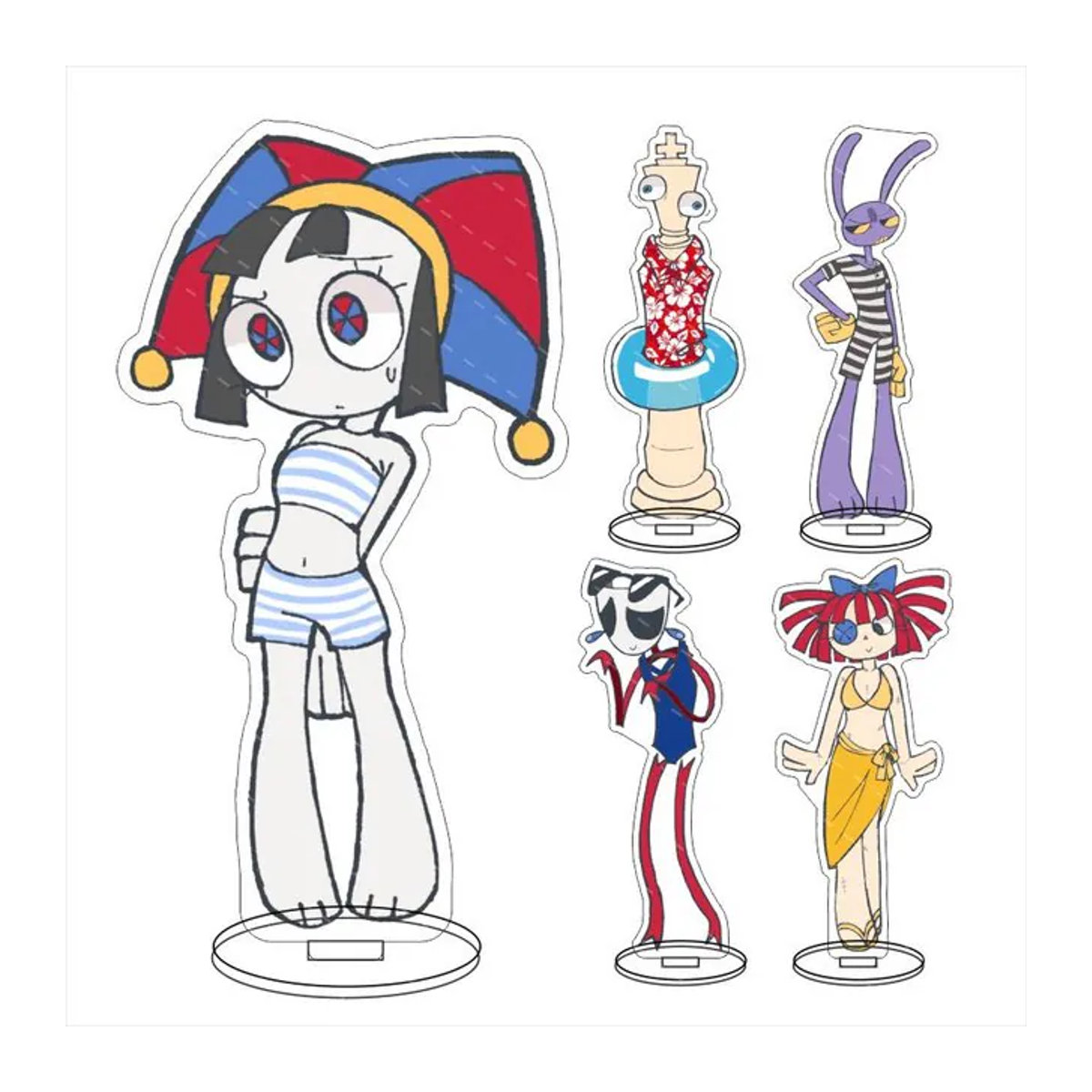 The Amazing Digital Circus Standee Anime Modell Dekoration Mehrfarbig - Bild 1