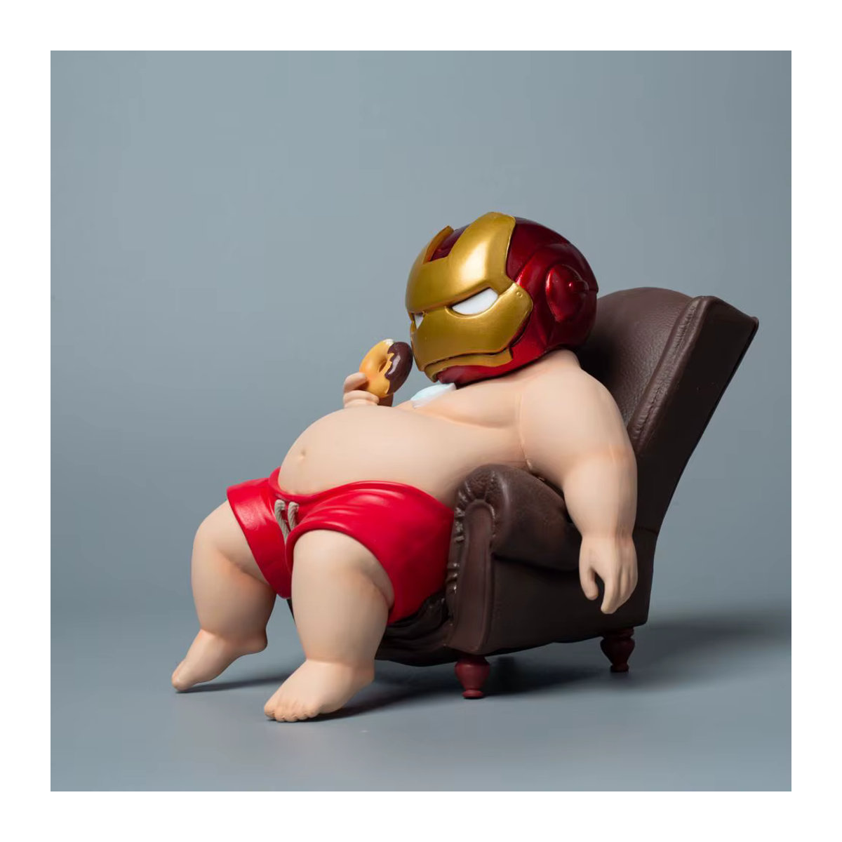 The Avengers Iron Man Fat Boy Figur als niedliche Anime Action Collection Dekoration für Schreibtisch und Auto, mehrfarbig, Höhe: 12 cm - Bild 3