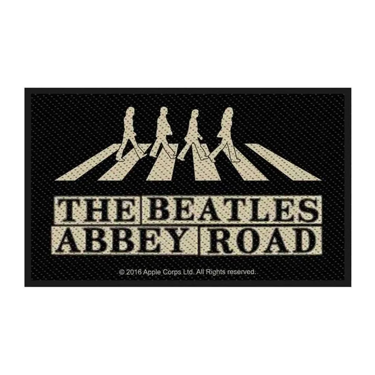 The Beatles Abbey Road Crossing Patch Vintage Schwarz Textil One Size - Bild 1