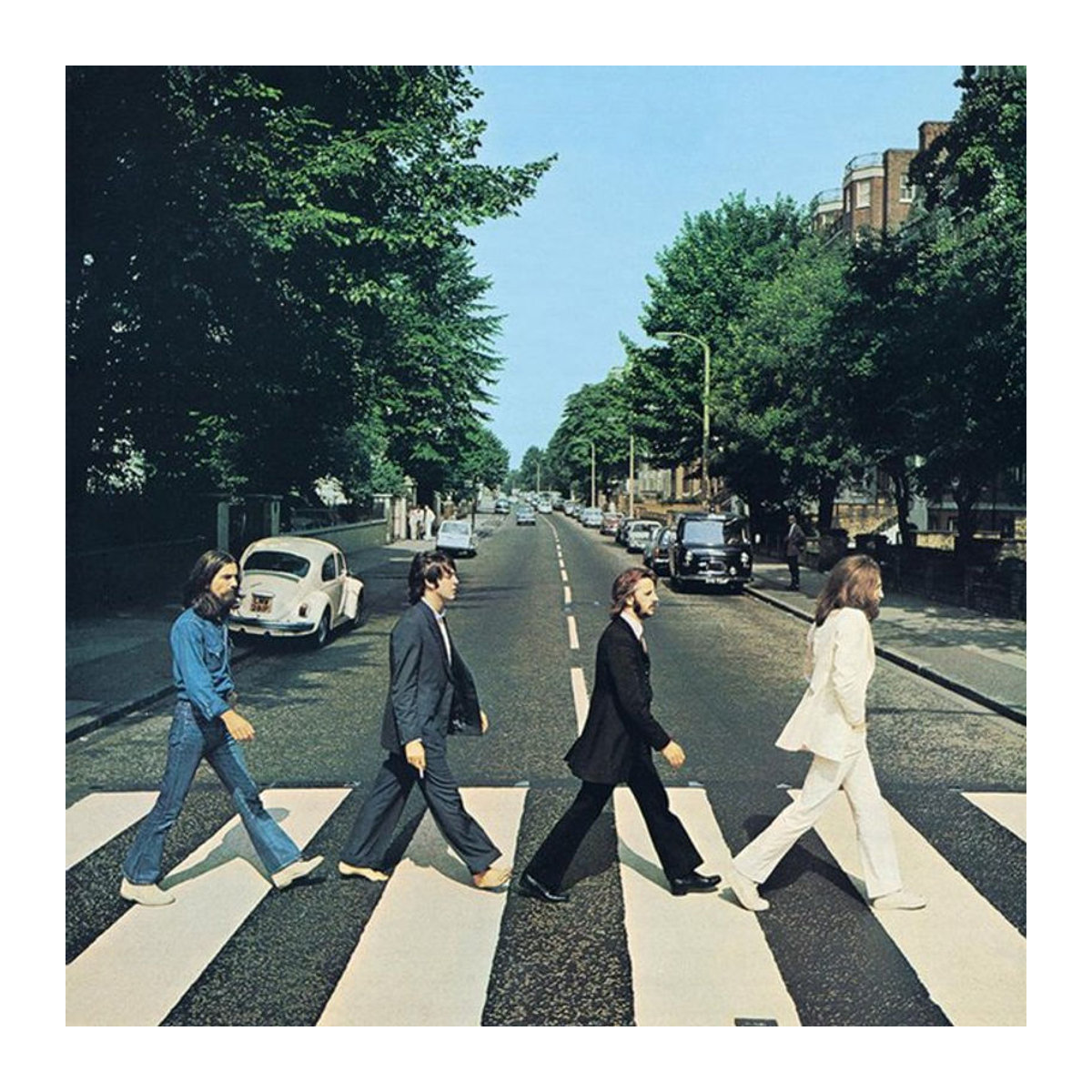 The Beatles Abbey Road Leinwandbild gerahmt, mehrfarbig, Breite: 40 cm, Höhe: 40 cm - Bild 1