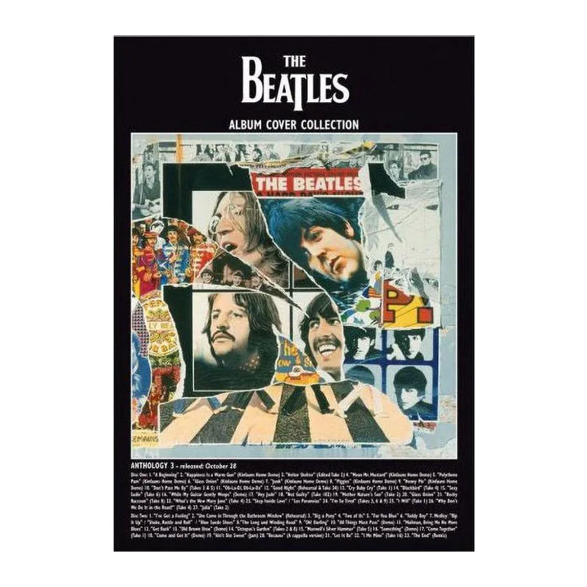 The Beatles Anthology 3 Album Postcard Vintage Motiv in Querformat, mehrfarbig, B: 15 cm x H: 10,5 cm - Bild 1