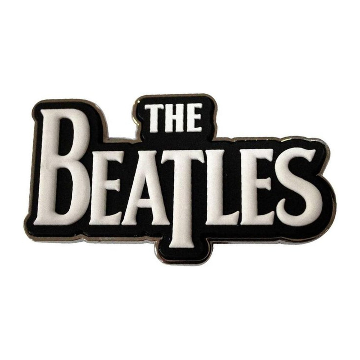 The Beatles Drop T Logo Kühlschrankmagnet aus Metall in Weiß - Bild 1