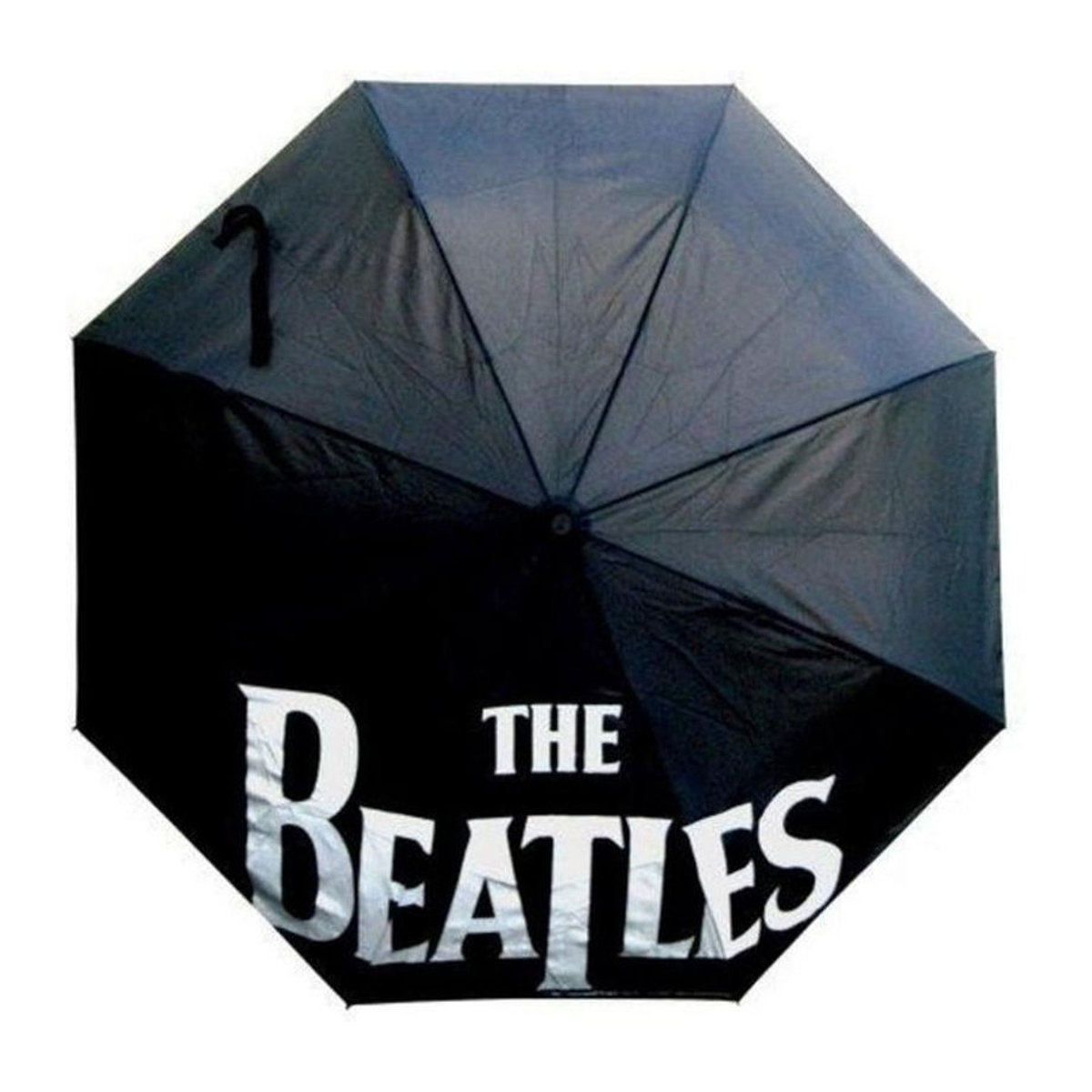 The Beatles Taschenschirm mit Drop T-Logo in Weiß/Schwarz - Bild 1