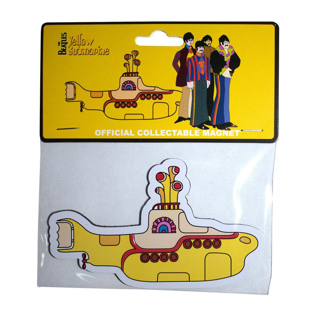 The Beatles Yellow Submarine Metall Kühlschrankmagnet in Gelb - Bild 2