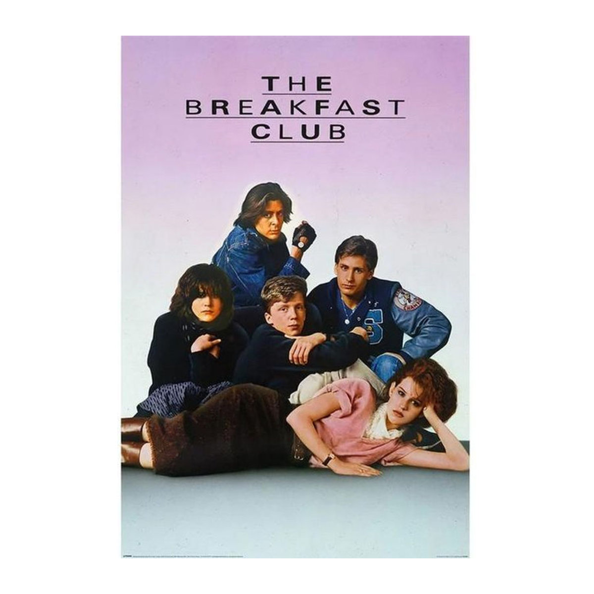 The Breakfast Club One Sheet Poster Porträt Dekoration Papier, mehrfarbig, Breite: 91.5 cm, Höhe: 91.5 cm - Bild 1