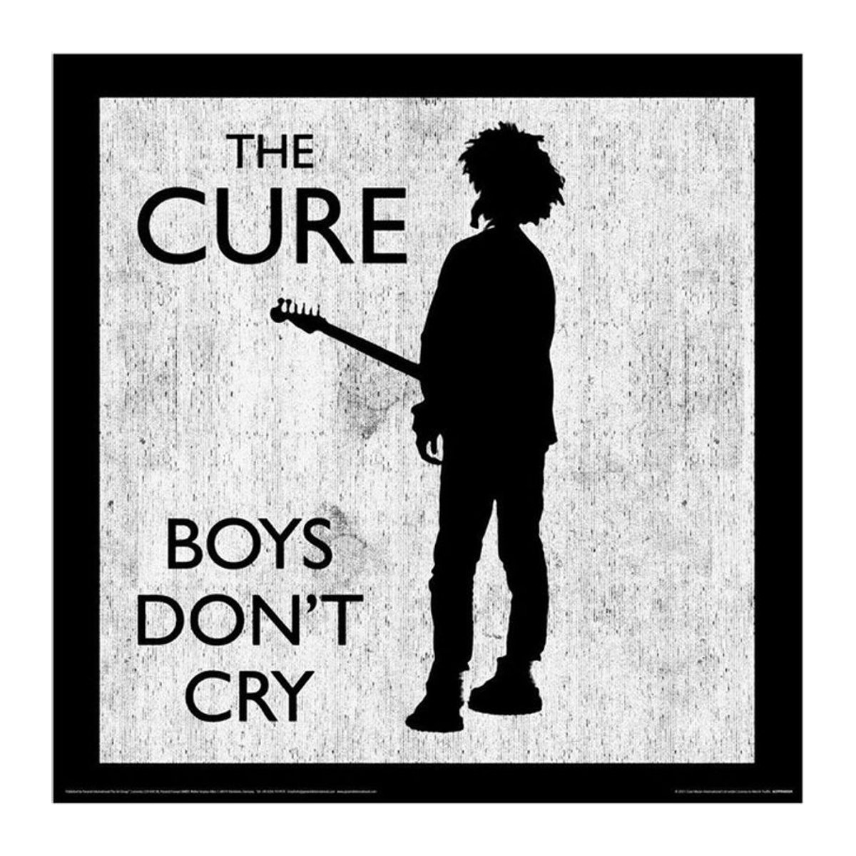 The Cure Albumcover Druck Boys Don't Cry in Grau/Schwarz, 30.5 x 30.5 cm - Bild 1
