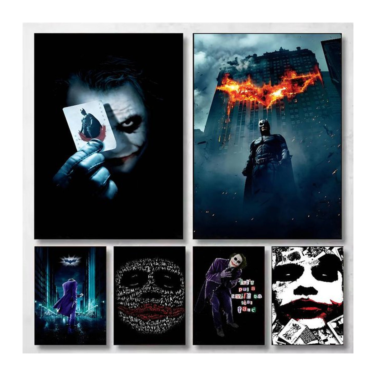 The D-Dark K-Knight Poster Wandbild als mehrfarbiges Porträt aus Papier für deine Wanddekoration im Wohnzimmer oder Büro, ungerahmt - Bild 1
