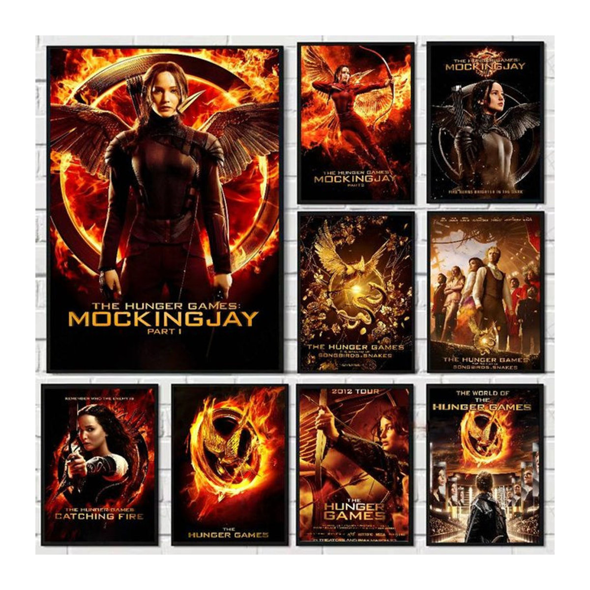 The Hunger Games Porträt Wandposter, mehrfarbig, rechteckig, Hochformat, wandmontiert und rahmenlos - Bild 1