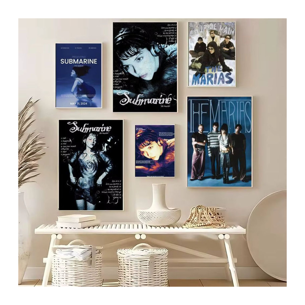 The M-marias Poster Ästhetische Wanddekoration Vintage Porträt aus Papier in Mehrfarbig - Bild 2