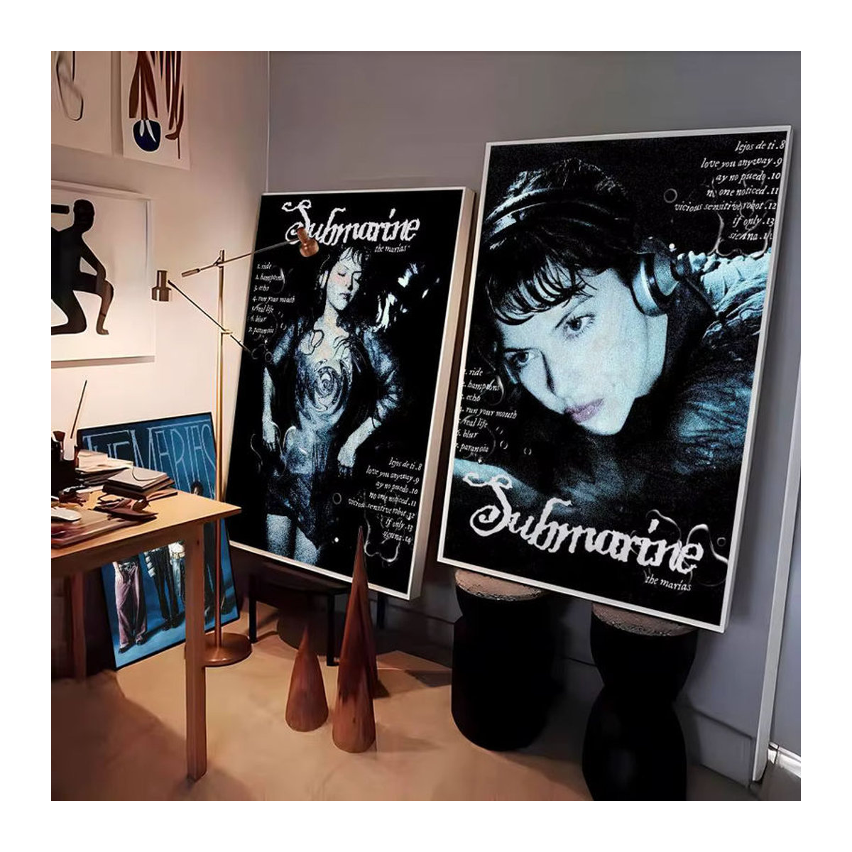 The M-marias Poster Ästhetische Wanddekoration Vintage Porträt aus Papier in Mehrfarbig - Bild 3