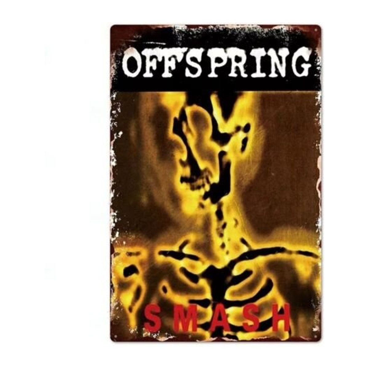 The Offspring Smash Album Metallblechschild im Vintage-Stil für deine Man Cave, mehrfarbig - Bild 1