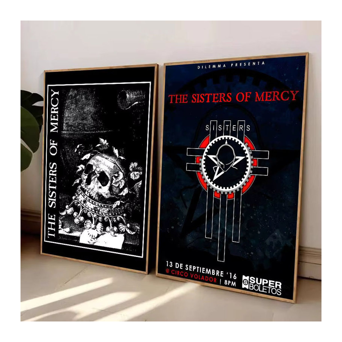 The Sisters of Mercy Porträt Poster in Schwarz als Wanddekoration aus Papier - Bild 4