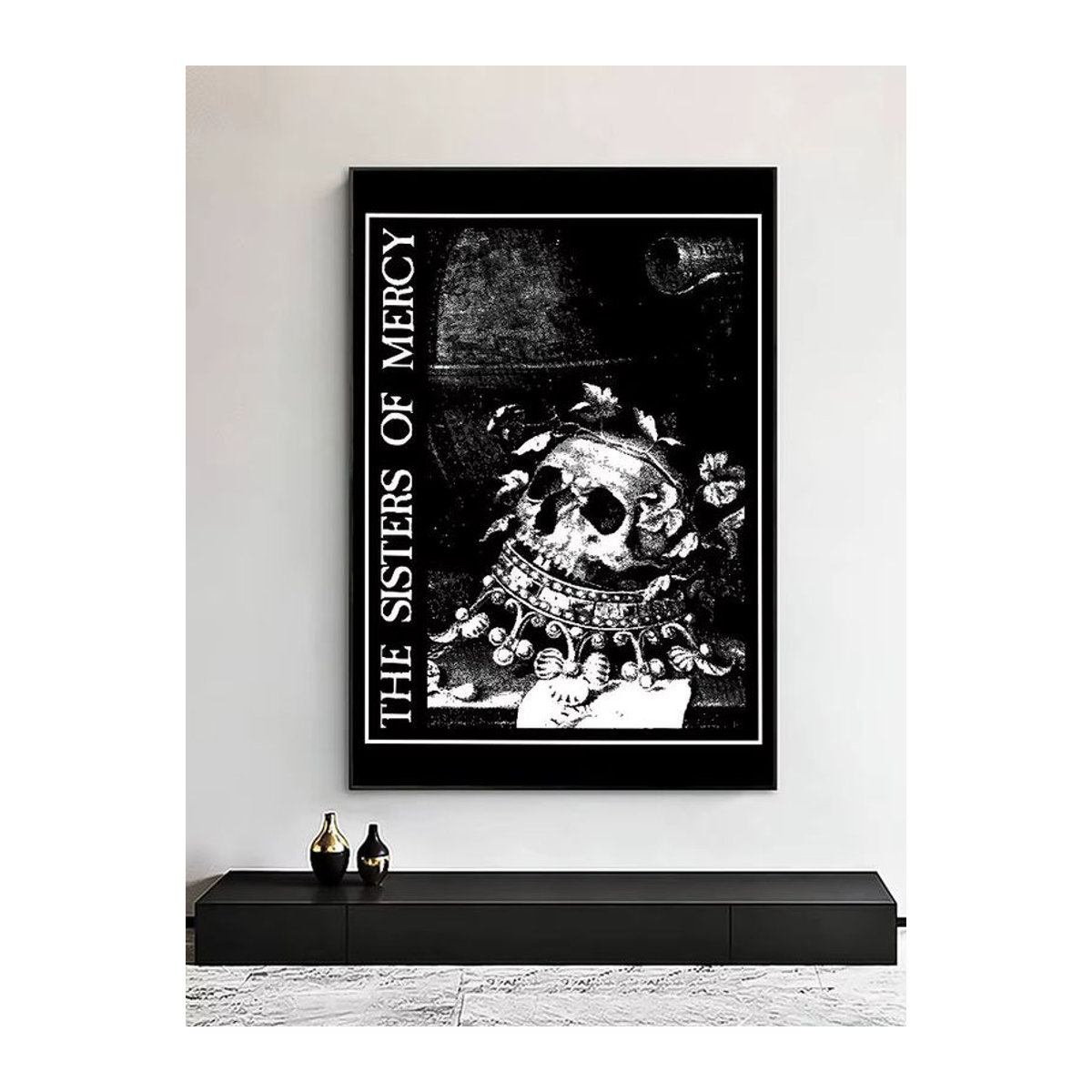 The Sisters of Mercy Porträt Poster in Schwarz als Wanddekoration aus Papier - Bild 7