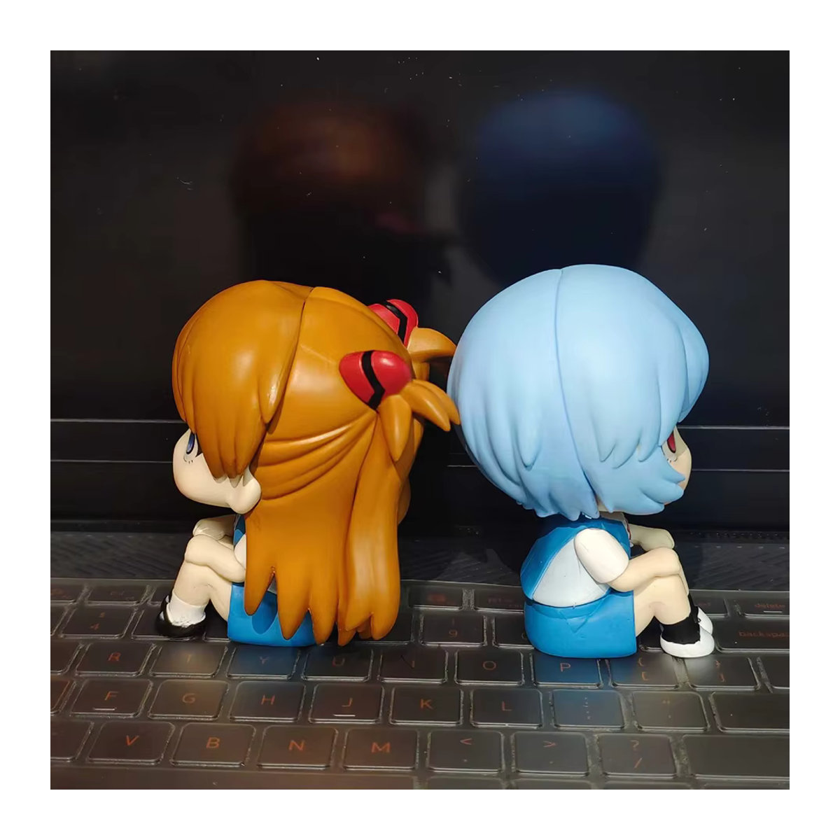 TheEVA Anime Evangelion Ayanami Rei und Asuka Langley Look Up Figur, Sitzendes Modell aus PVC, mehrfarbig, Höhe: 10 cm - Bild 3