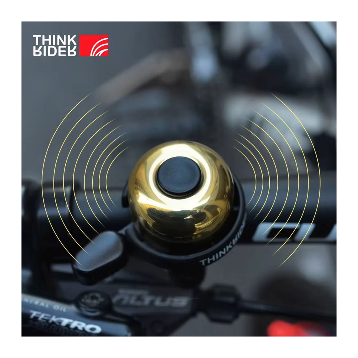 ThinkRider Retro Fahrradklingel aus Kupfer und Messing in Silber, Gold oder Kupfer für MTB und Rennrad - Bild 2