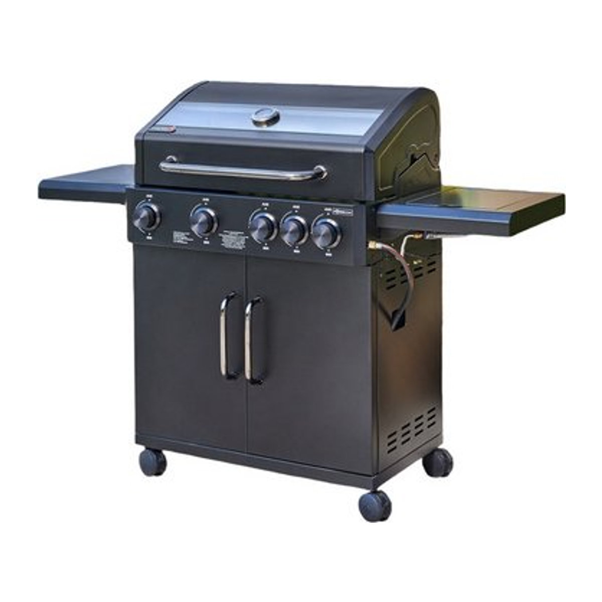 THOR Gasgrill Minnesota 4+1 mit 5 Brennern, Grillfläche: 67 x 36,3 cm, Schwarz - Bild 1