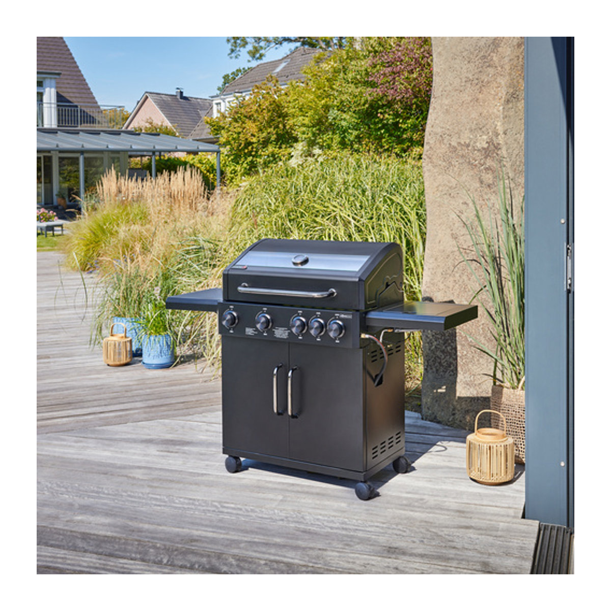THOR Gasgrill Minnesota 4+1 mit 5 Brennern, Grillfläche: 67 x 36,3 cm, Schwarz - Bild 2