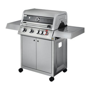 THOR Gasgrill Virginia 4 in Silber und Edelstahl, B/T/H: 144,5 x 56,5 x 117 cm