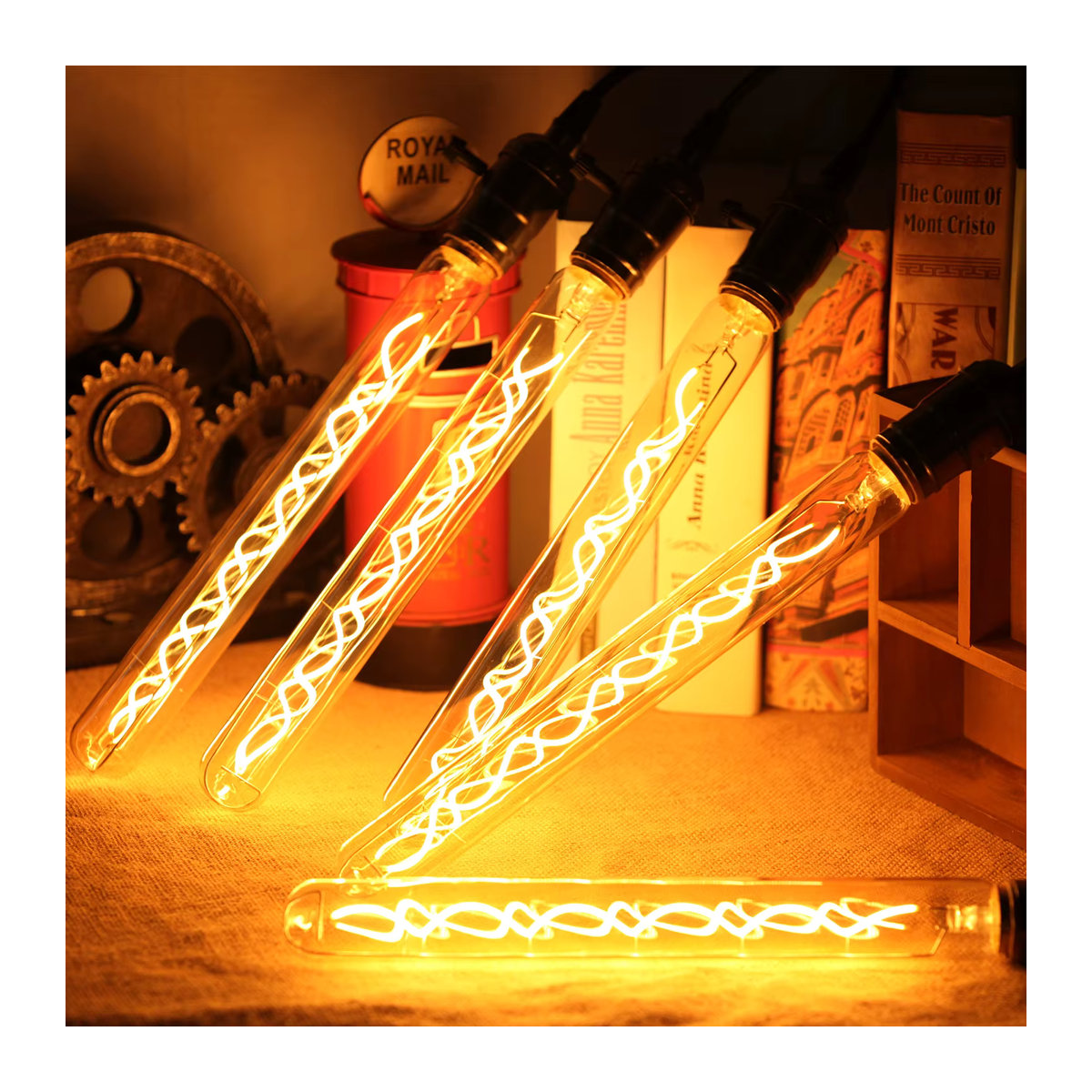 TIANFAN Vintage E27 Edison LED-Filament Glühbirne Retro Design Dimmbar 4 W - Bild 2