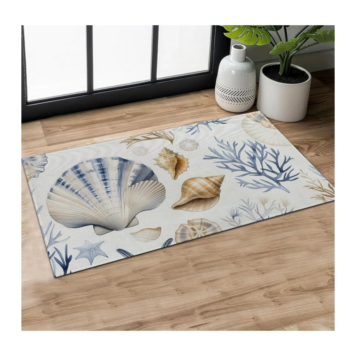 Tianluo Rutschfeste Bodenmatte in Mehrfarbig mit Print für Wohnzimmer, Küche und Schlafzimmer - Bild 1