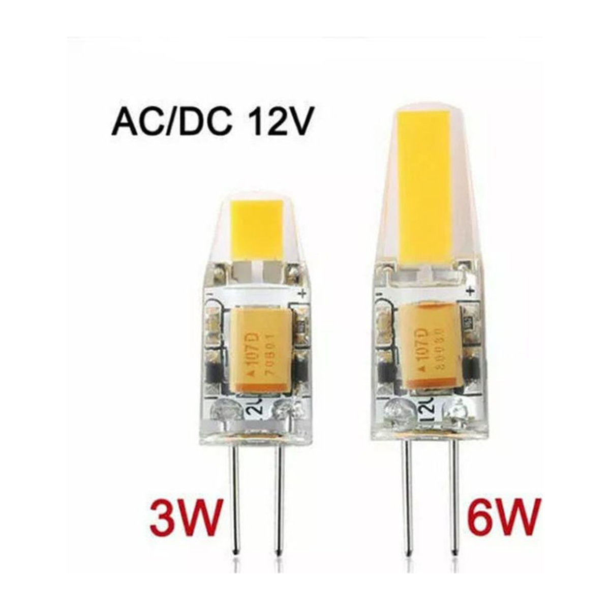 TiaoChongYi G4 LED-Lampe dimmbar AC/DC 12 V COB-LED-Mini-Birne mit 360 Grad Abstrahlwinkel als Halogenersatz - Bild 1