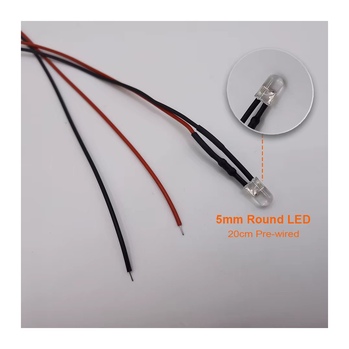 TiaoChongYi LED-Kerze mit Flackereffekt, 5 mm, mehrfarbig, 20 cm, zylindrisch aus Kunststoff - Bild 2