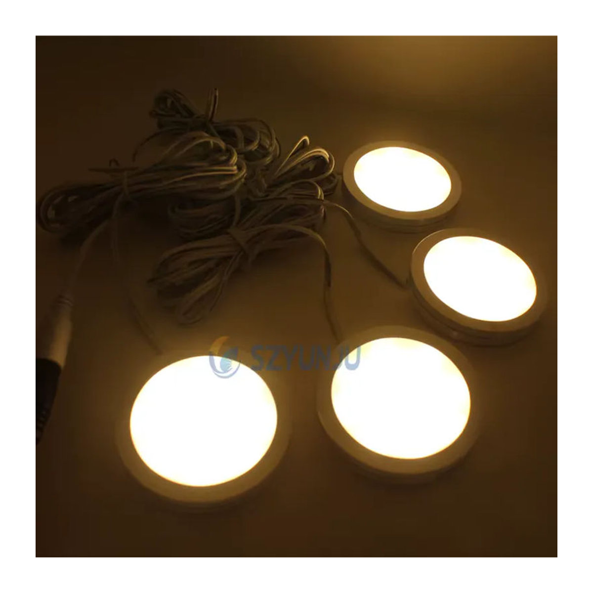 TiaoChongYi LED-Schrankleuchte 2 W aus Aluminium in Silber zur Möbelbeleuchtung für Küchenschrank, Vitrine oder Kleiderschrank mit DC 12 V Netzteil - Bild 4