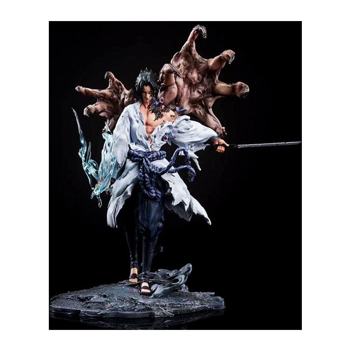 Tiemu Anime Actionfigur Sasuke Uchiha und Kakashi Hatake aus PVC, mehrfarbige Statue für deinen Schreibtisch - Bild 1