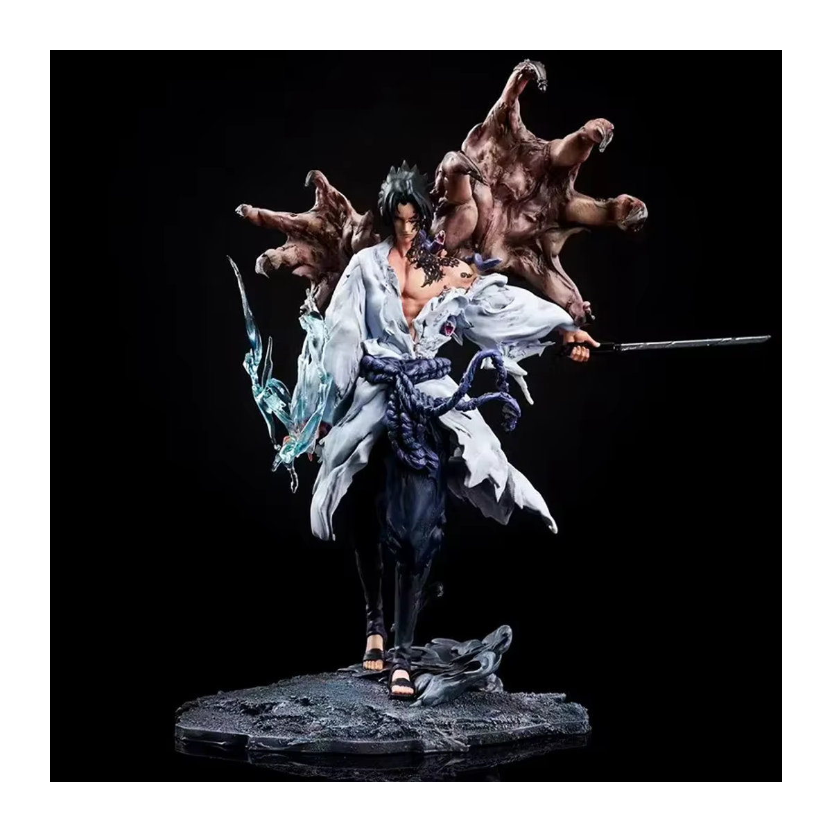 Tiemu Anime Actionfigur Sasuke Uchiha und Kakashi Hatake aus PVC, mehrfarbige Statue für deinen Schreibtisch - Bild 7