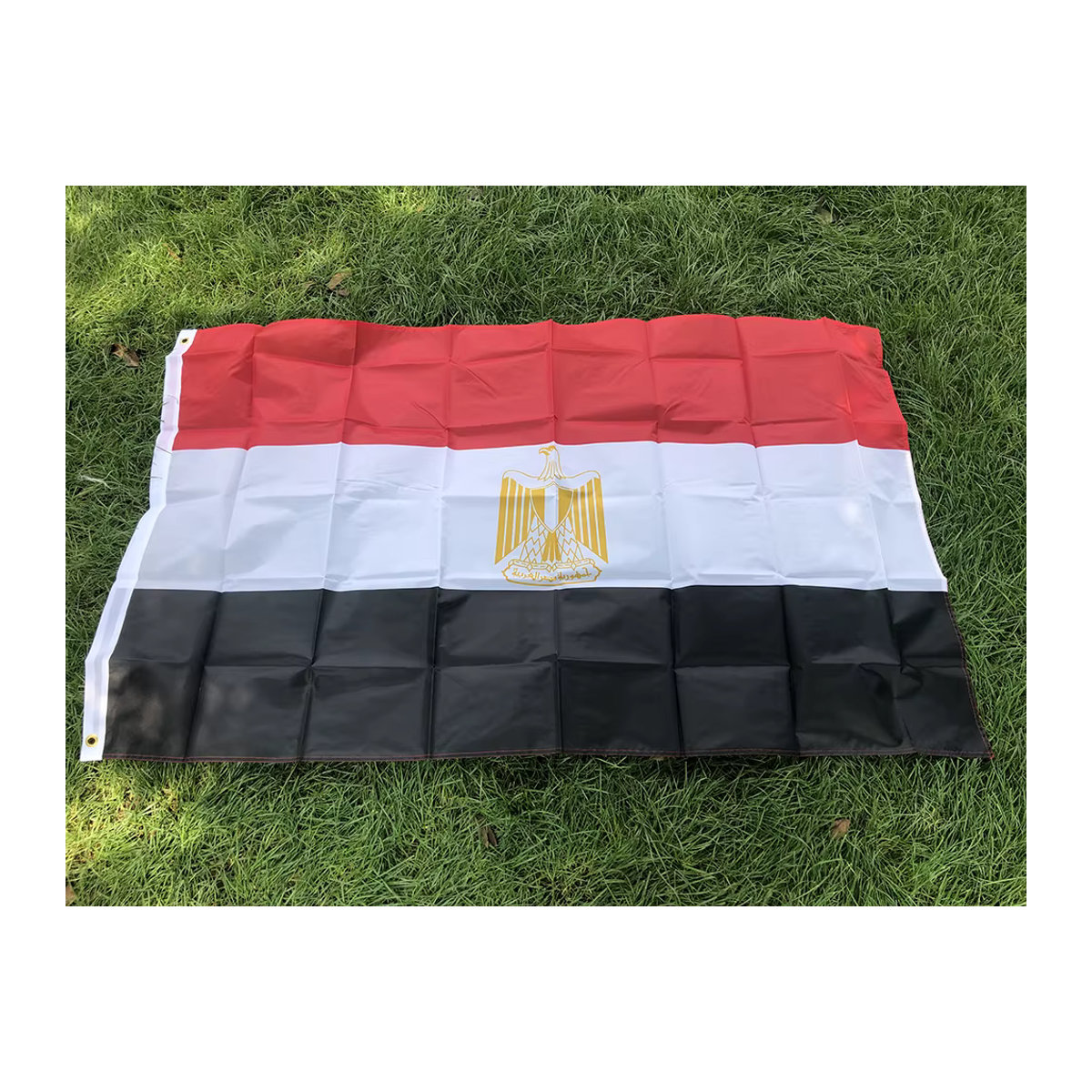 TIKI-FLAGGE Ägypten Nationalflagge aus Textil, mehrfarbig, B: 150 cm, H: 90 cm - Bild 2