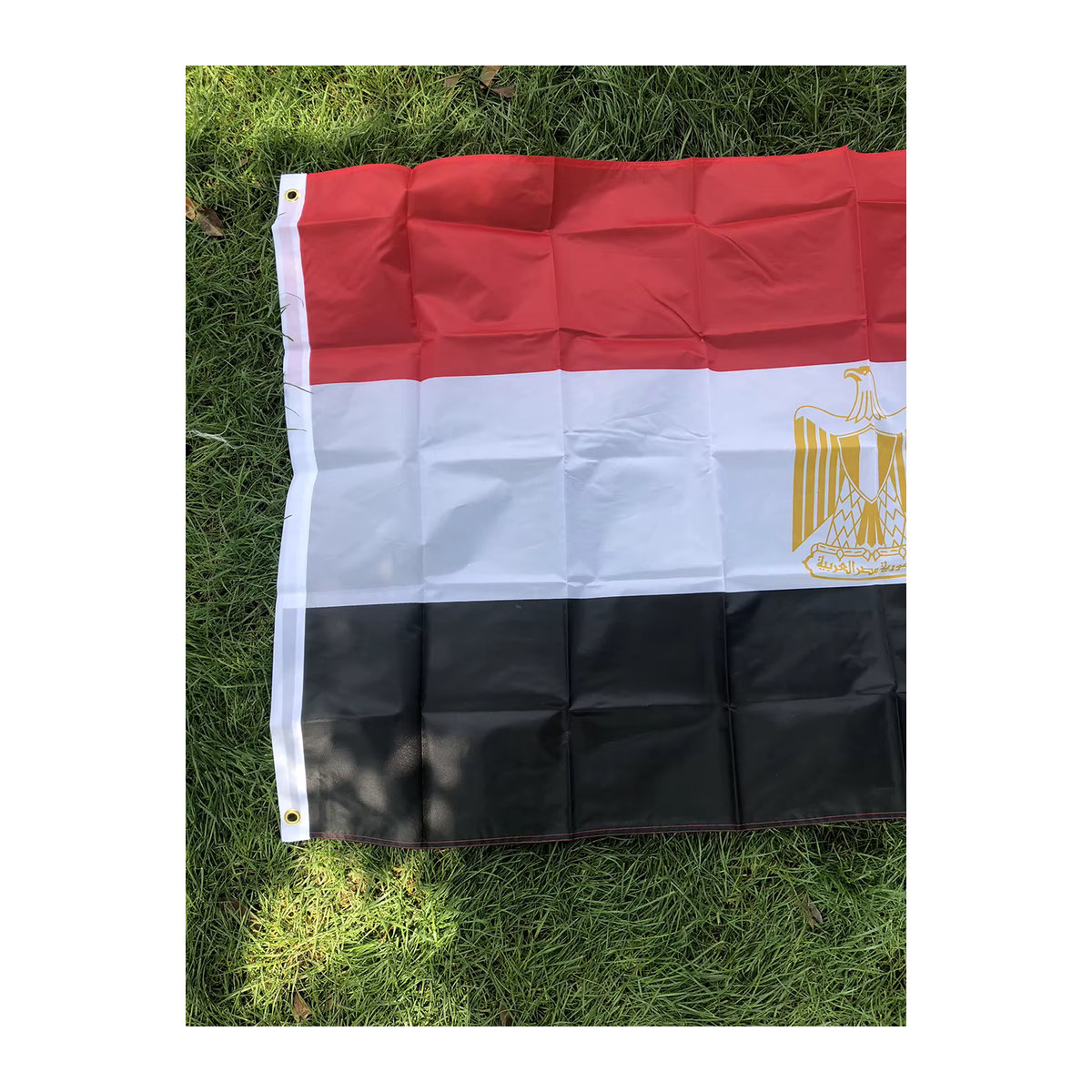 TIKI-FLAGGE Ägypten Nationalflagge aus Textil, mehrfarbig, B: 150 cm, H: 90 cm - Bild 3