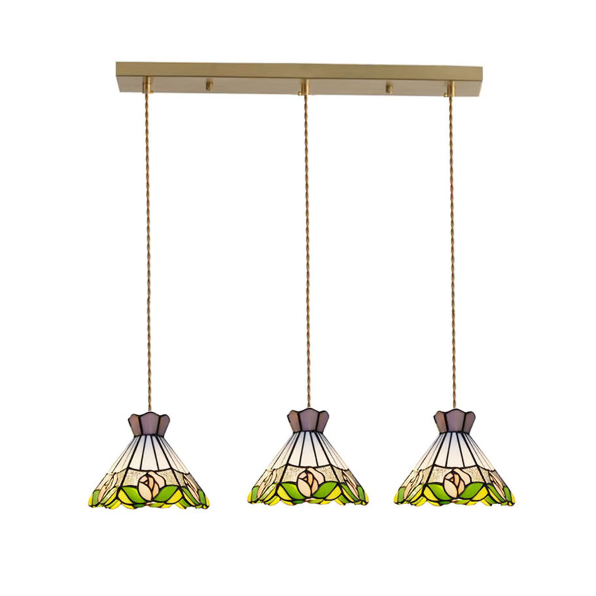 Timebus Pendelleuchte aus buntem Glas im Retro-Landhausstil - Bild 3