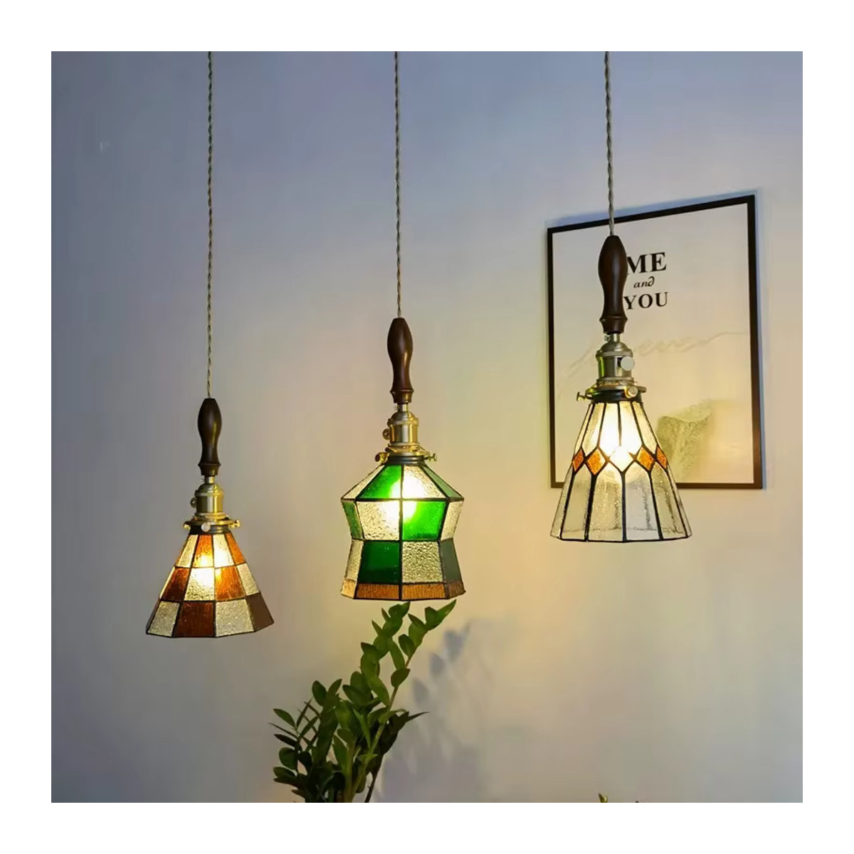 Timebus Pendelleuchte aus Glas im Industrial Retro Design in Bunt - Bild 2