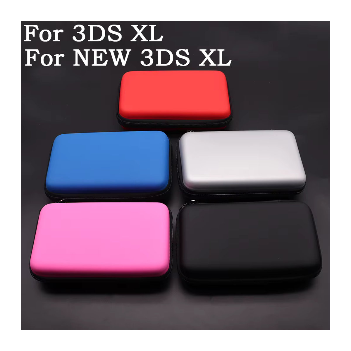 TingDong Tragbare Aufbewahrungstasche in Silber für 3DS XL und New 3DS XL Handheld-Spielkonsolen als Hartschalen-Schutzhülle - Bild 3