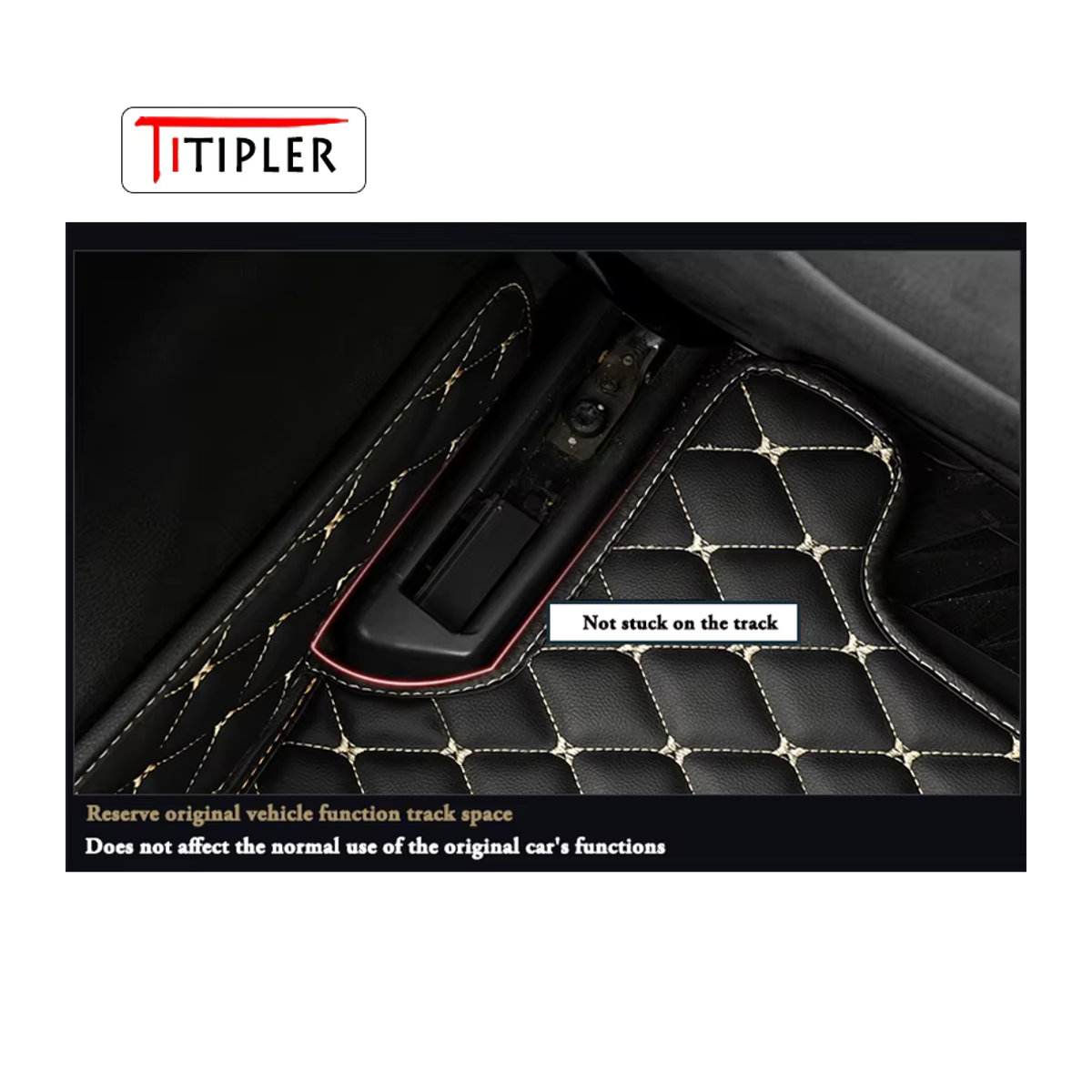 Tippler Custom Auto Fußmatten für Mercedes Benz G-CLASS W461 W463 in Beige mit geometrischem Design aus Textil - Bild 4